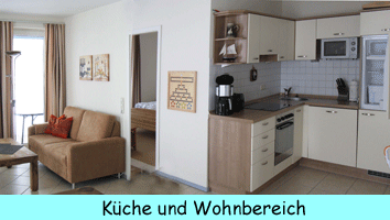 Küche und Wohnbereich